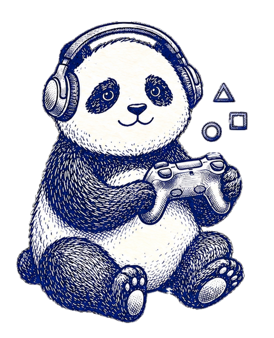 Kai the panda playing games